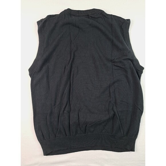 Oscar De La Renta Argyle Golf Sweater Vest Black Mens XL - Picture 5 of 5
